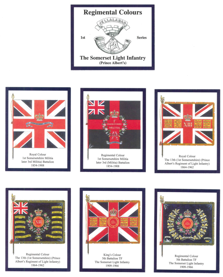 The Somerset Light Infantry (Prince Albert's) 1st Series - 'Regimental Colours' Trade Card Set by David Hunter